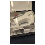 Black and Decker hand mixer w case and