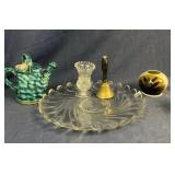 Misc vintage planters, bells, vase etc