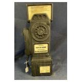 Plastic vintage telephone bank