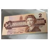 1986 Canadian $2 bill