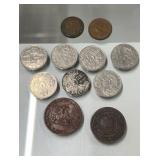 Early Canadian coins, Nova Scotia penny, etc
