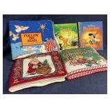 Vintage Disney books, soft x-mas books