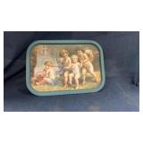 Vintage cherub tray