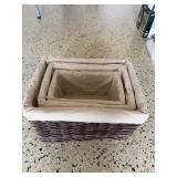 Wicker/ Fabric Baskets
