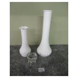 Painted Vases & Salt Celler