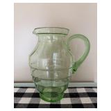 Uranium Glass Pitcher