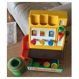 Vintage fisher price cash register, Stacking toys