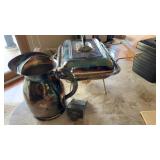 Pitcher, chafing dish, scoop
