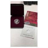 2001 5 cent silver proof coin royal military