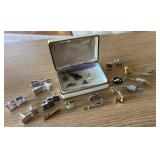 Tie clips, cuff links, pins