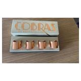 Copper and brass napkin rings
