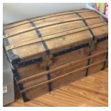 Vintage wooden trunk