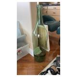 Heavy 3.5 ft glass bottle