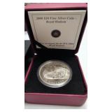 2008 $20 fine silver coin Royal Hudson