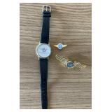 Windsor flying club watch, wing pins