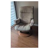 Suede Avant Glide/ swivel  reclining chair