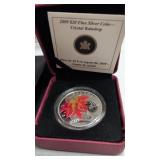 2009 $20 fine silver coin Crystal raindrop