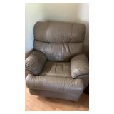 Leather recliner
