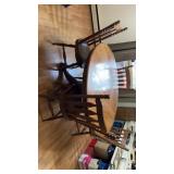 Wooden dinner table, 4 chair