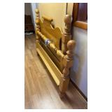 Wooden bed frame