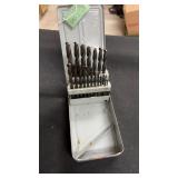 20 assorted drill bits in case