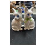 Pair of ceramic cats