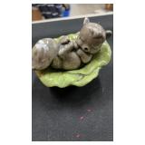 Sleeping squirrel figurine - small chip