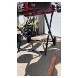 Metal stand with wheels