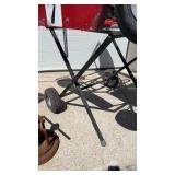 Metal stand with wheels