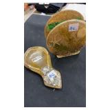 Mcm acrylic spoon rest and napkin holder