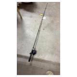 Zebco 50m fishing rod and blue reel