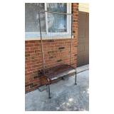 OFFSITE ITEM - metal garden lattice on wheels