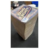 Stack of bud light coasters