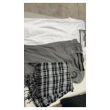 L T shirts and scarf
