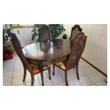 OFFSITE ITEM - 1970ï¿½s 6 chair wooden dining table