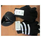 mitts and ear muffs