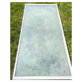 Tempered Glass Pane With Metal Frame
