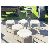 Dynatrap Insect Trap and Plastic Stools Set