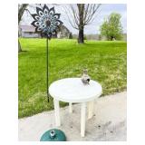 Round Plastic Table and Accessories