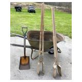 Wheelbarrow and Gardening Tools Set