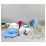 Tableware With Currier & Ives Plate