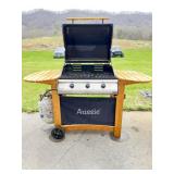 Aussie Model A40 Gas Grill With Side Tables