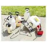 Sprayers and a Gasoline Can