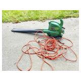 Electric Green Leaf Blower with Long Cord