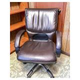 Brown Leather Executive Office Chair