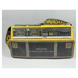 Magnavox Dual Cassette Boombox With Strap