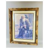 Framed Artwork With Rustic Wooden Frame