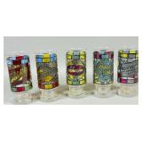 5 Stained Glass-Style Beer Glasses