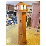 Wooden Lighthouse Floor Lamp With Rope Detail