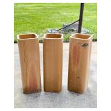 Three Square Clay Chimney Flues